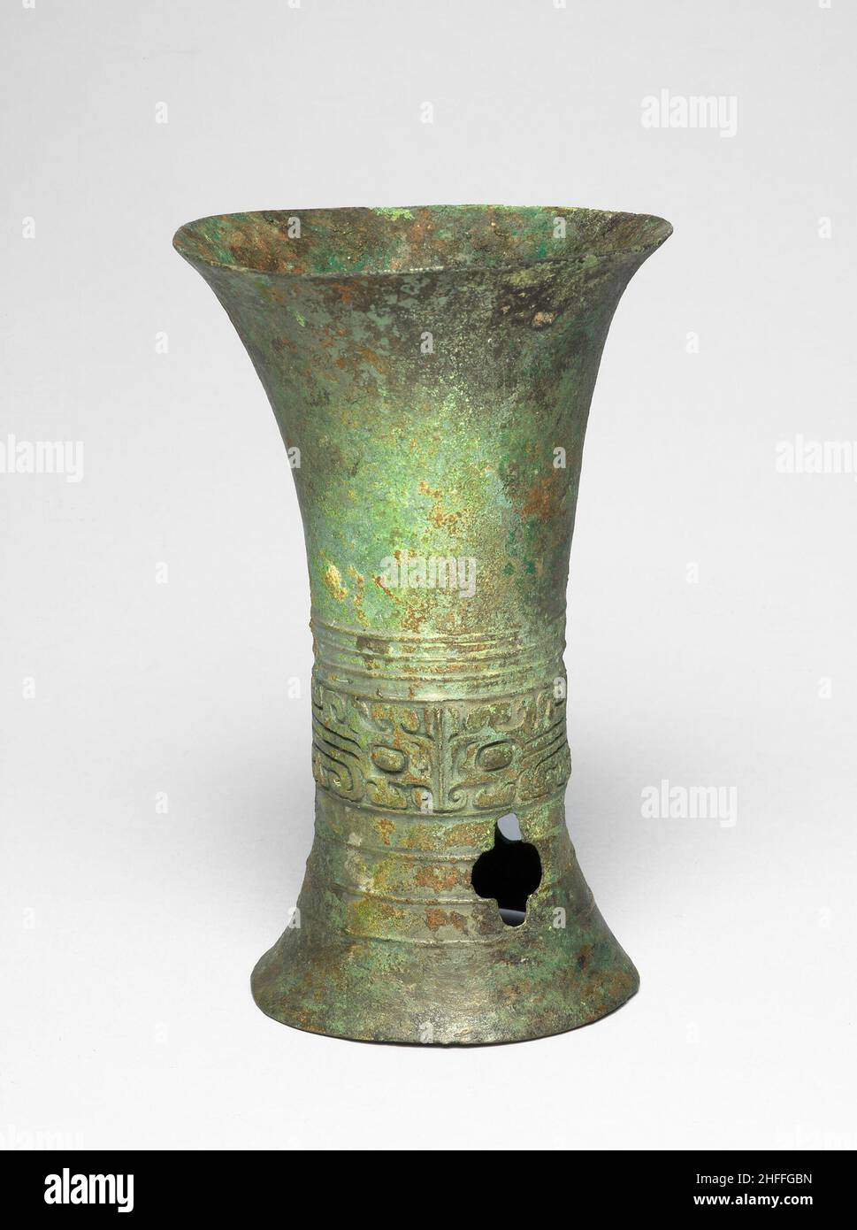 Beaker, Erligang period (about 1600-about1300 BC). Stock Photo