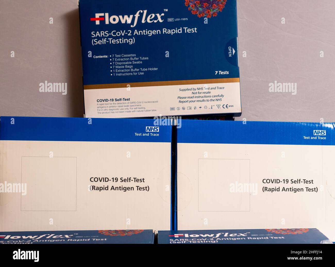 Covid19 Rapid Antigen Lateral Flow tests Stock Photo Alamy