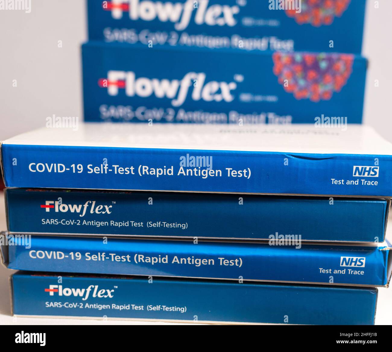 Covid19 Rapid Antigen Lateral Flow tests Stock Photo Alamy