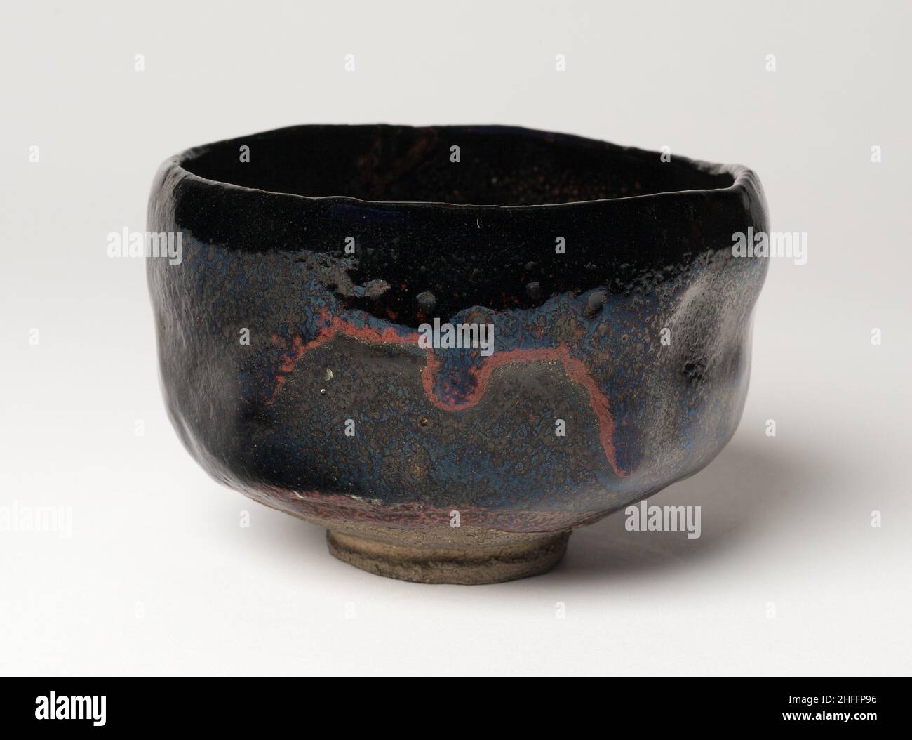 Raku-Ware Tea Bowl, 18th century. Stock Photo