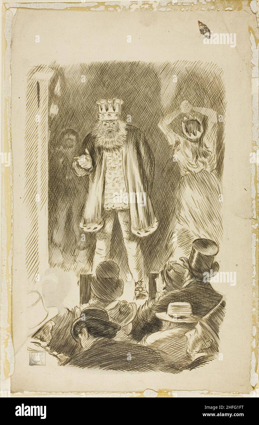 Lord Salisbury Addressing a Meeting, 1870/91. Stock Photo