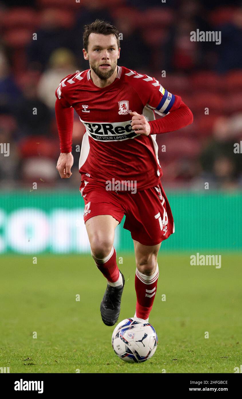 Middlesbrough's Jonny Howson during the Sky Bet Championship match at Riverside Stadium, Middlesbrough. Picture date: Saturday January 15, 2022. Stock Photo