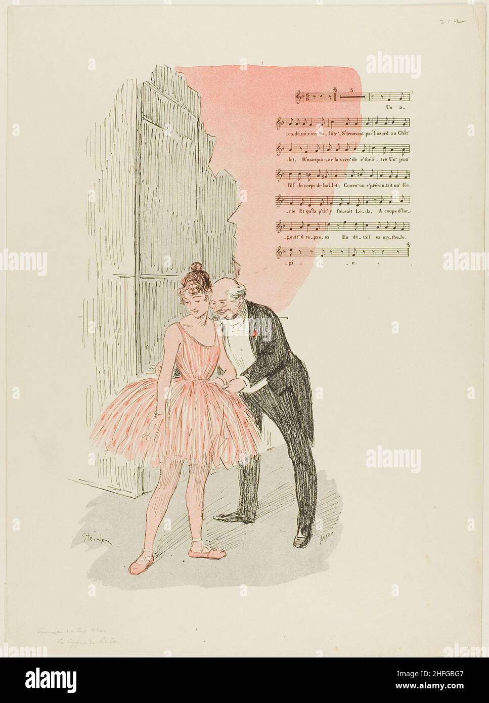 Leda and the Swan, published July 7, 1893 Stock Photo Alamy