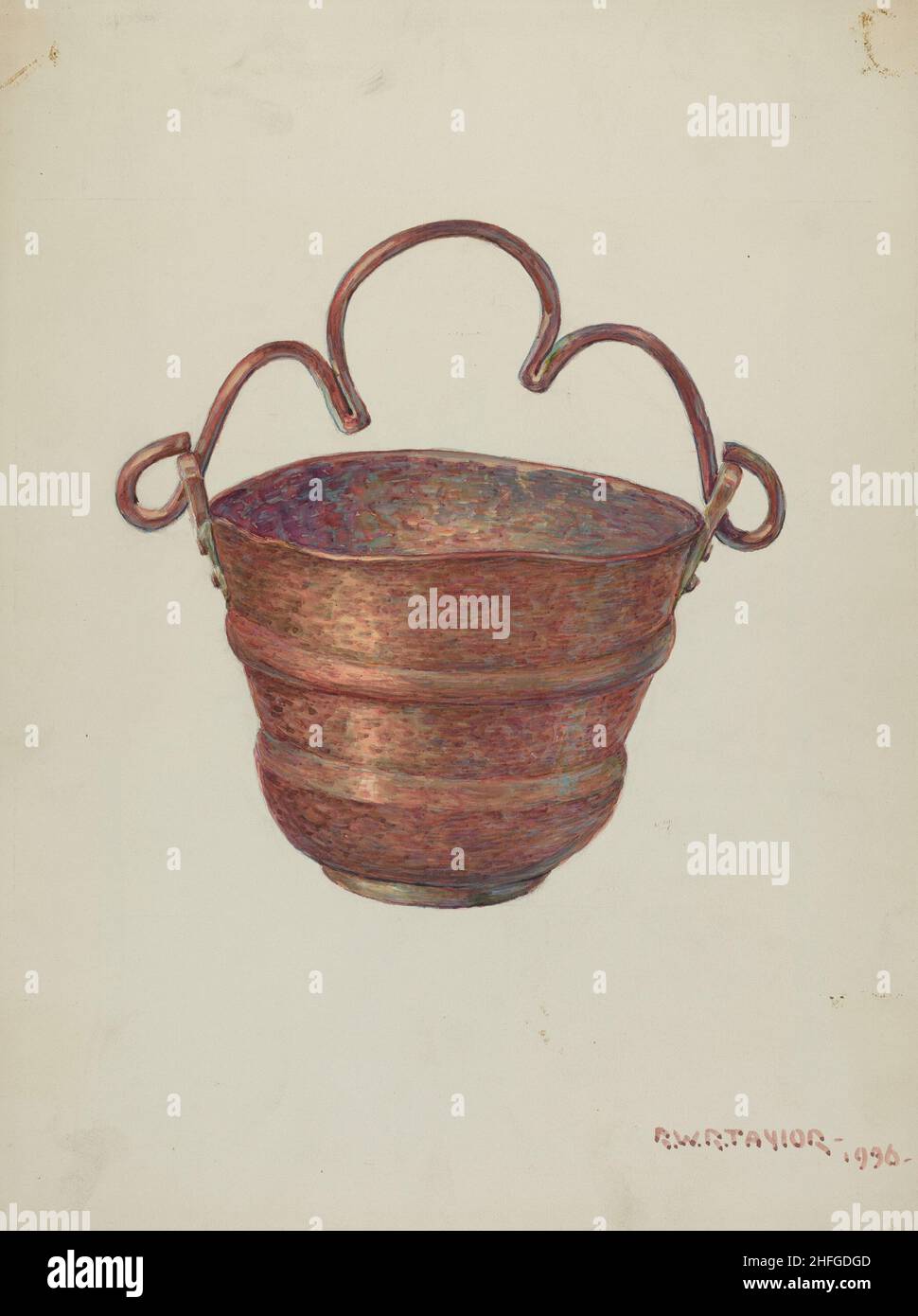 Holy Water Bucket, 1936 Stock Photo Alamy