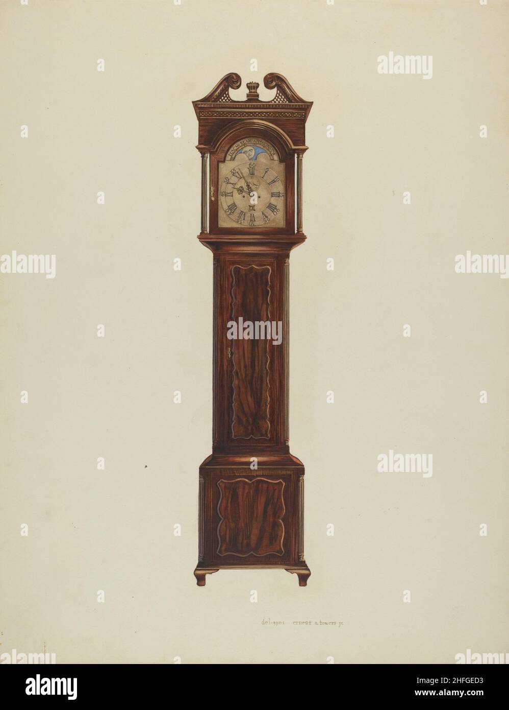 Duncan Beard Grandfather Clock, c. 1939 Stock Photo Alamy