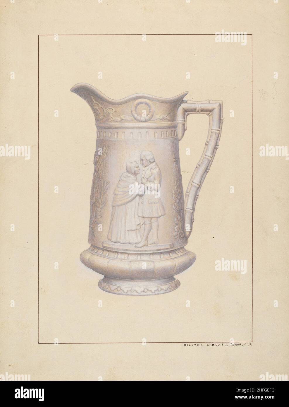 Bisque Water Pitcher, c. 1938 Stock Photo Alamy