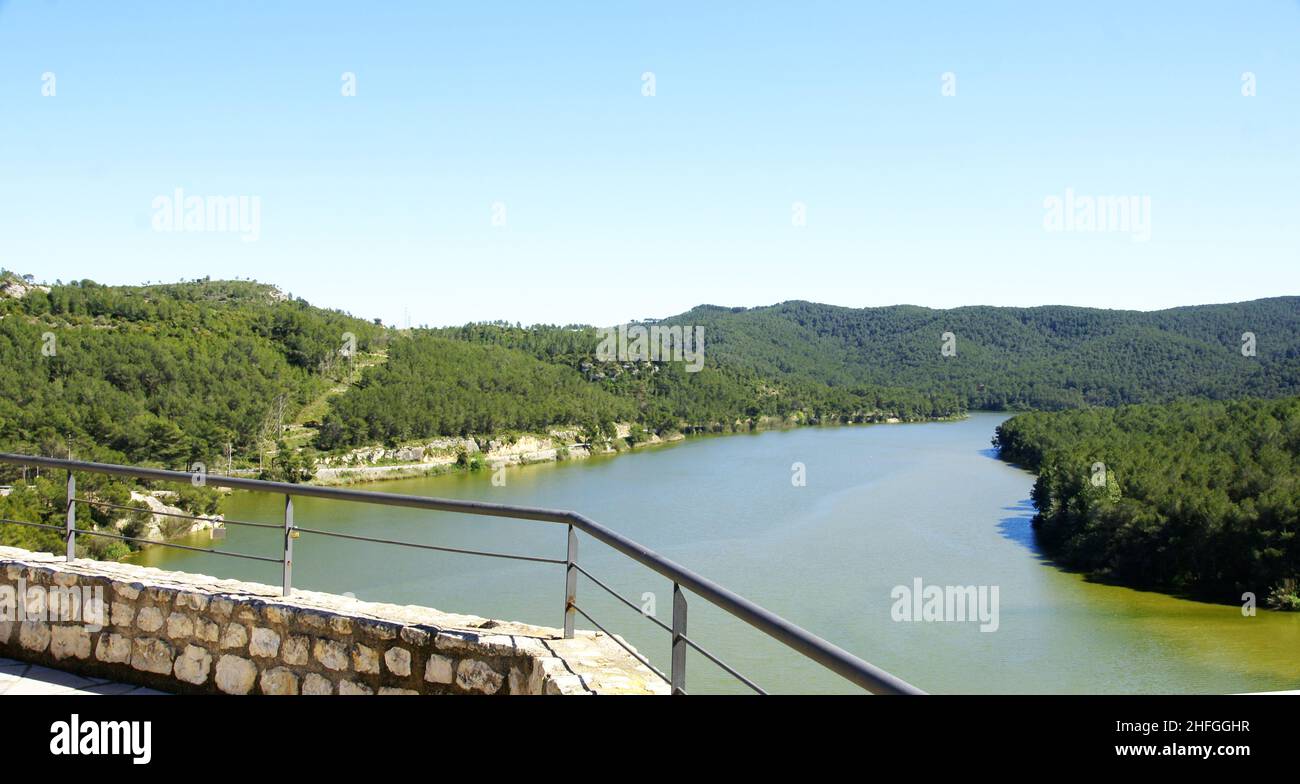 Foix reservoir in Castellet and La Gornal, Alto Penedés; Barcelona,  Catalunya, Spain, Europe Stock Photo - Alamy