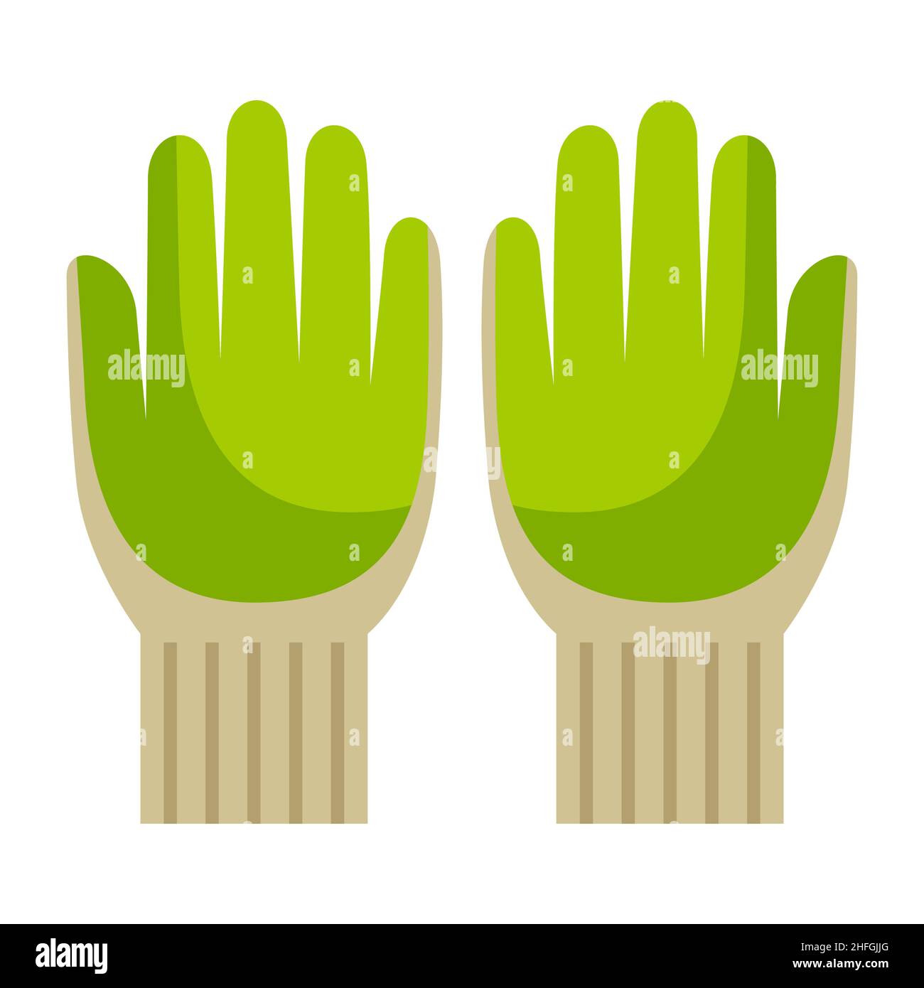Illustration of gloves. Garden tools and equipment Stock Vector Image ...