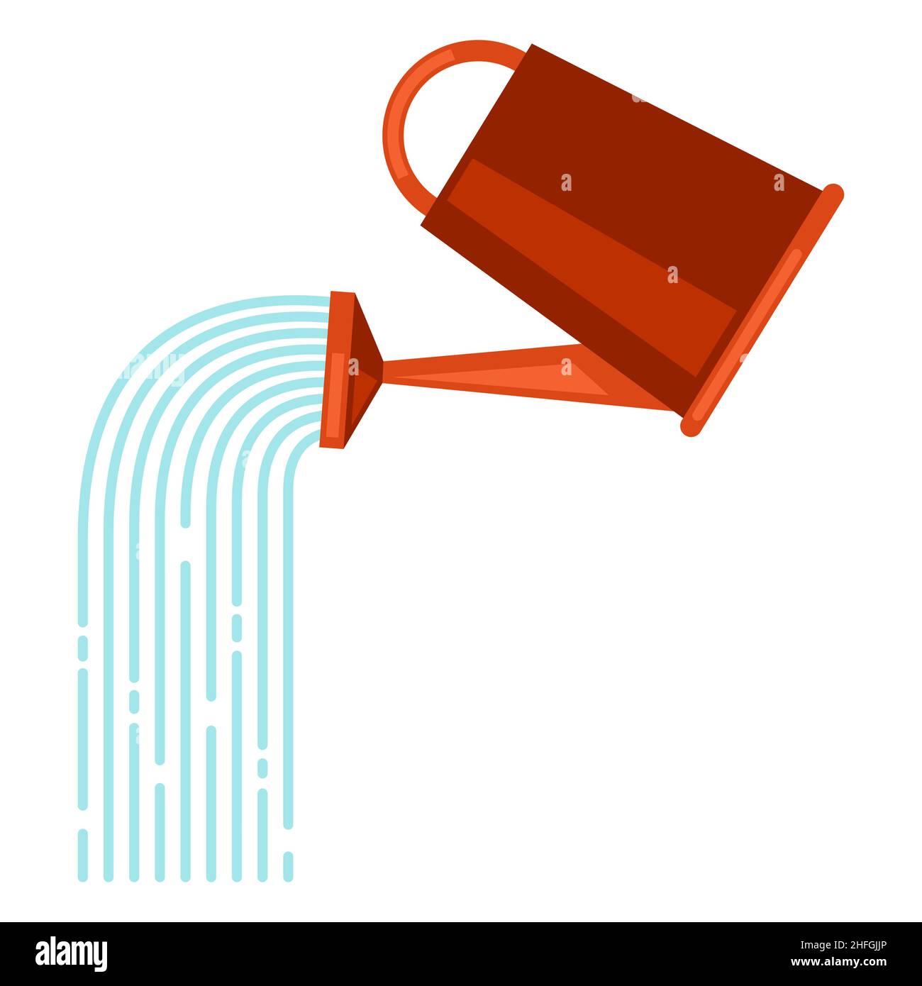 Illustration of watering can. Garden tools and equipment Stock Vector ...