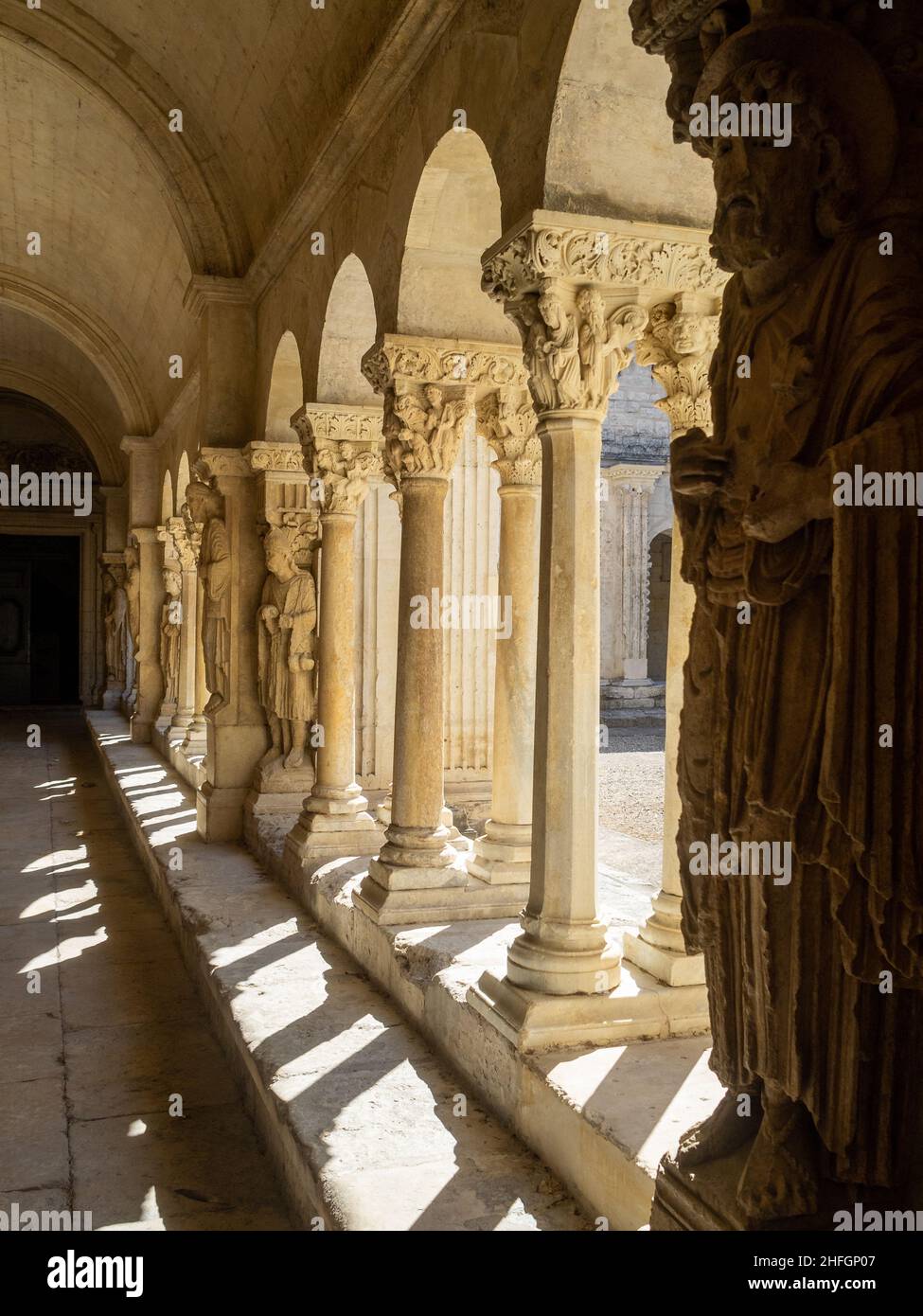 St. Trophime cloister, Arles Stock Photo