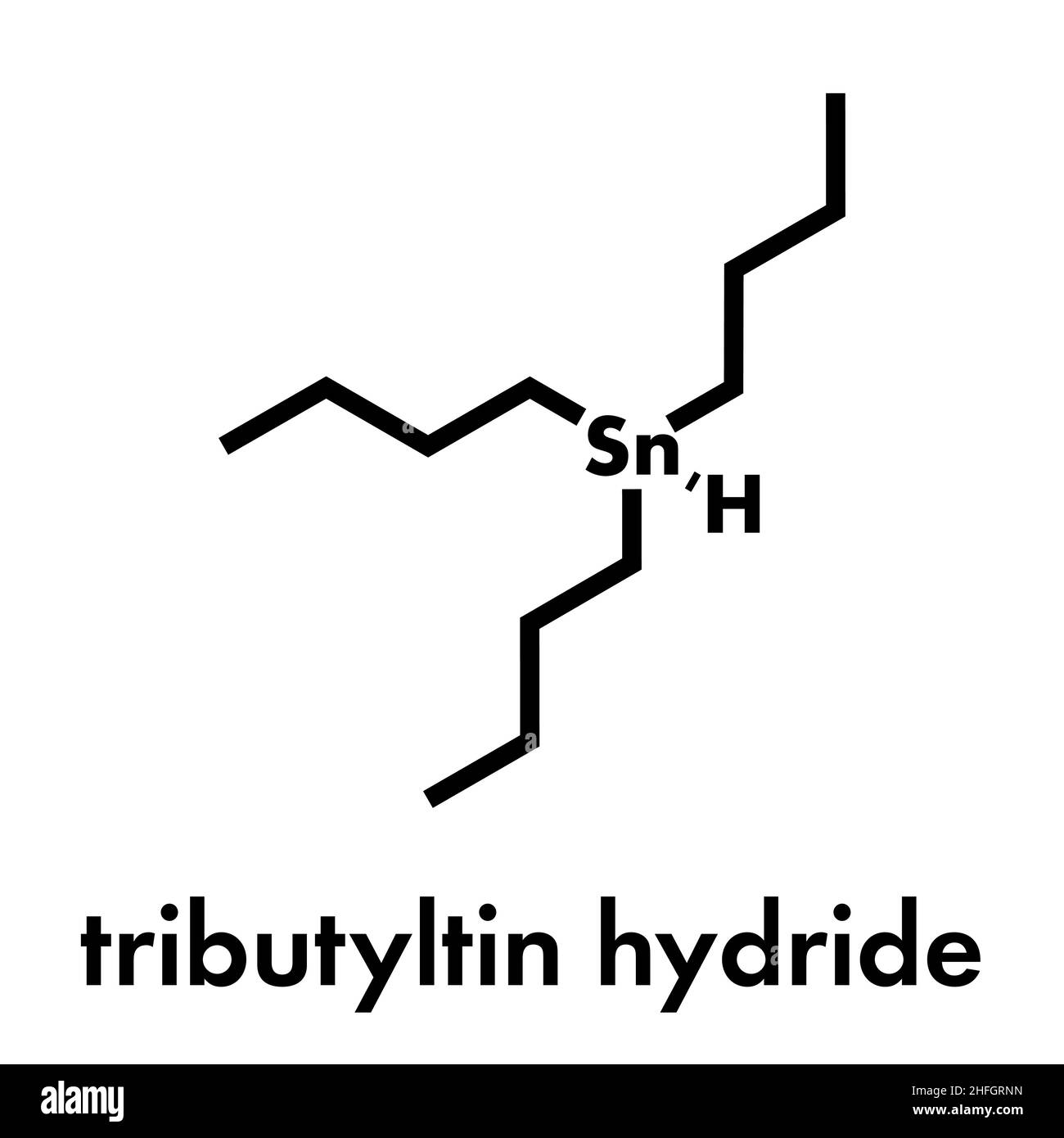 Tributyltin hydride molecule Stock Vector Images Alamy