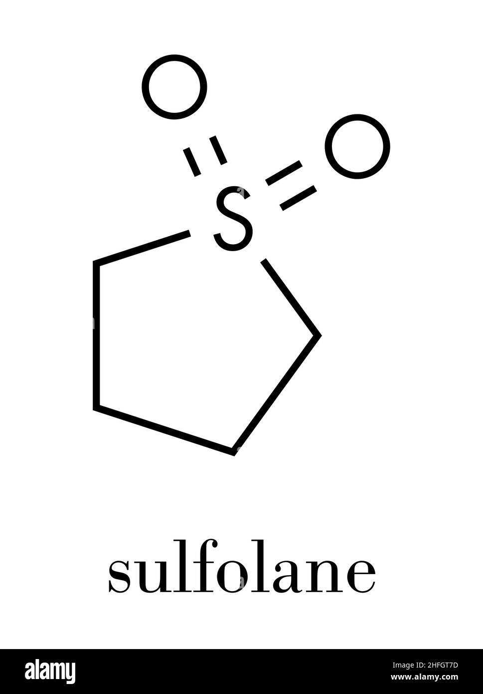 Sulfolane industrial solvent molecule Stock Vector Images Alamy