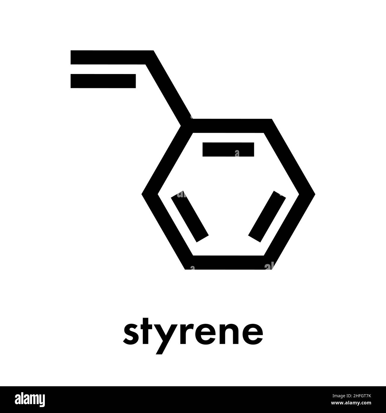 Styrene polystyrene molecule Stock Vector Images Alamy