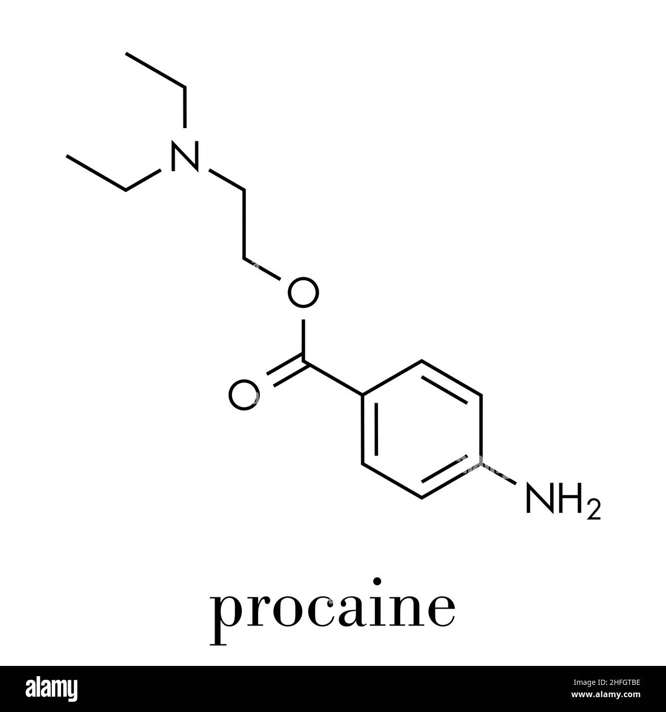 Fentanyl (fentanil) opioid analgesic drug molecule. Blue skeletal formula  on white background Stock Photo - Alamy