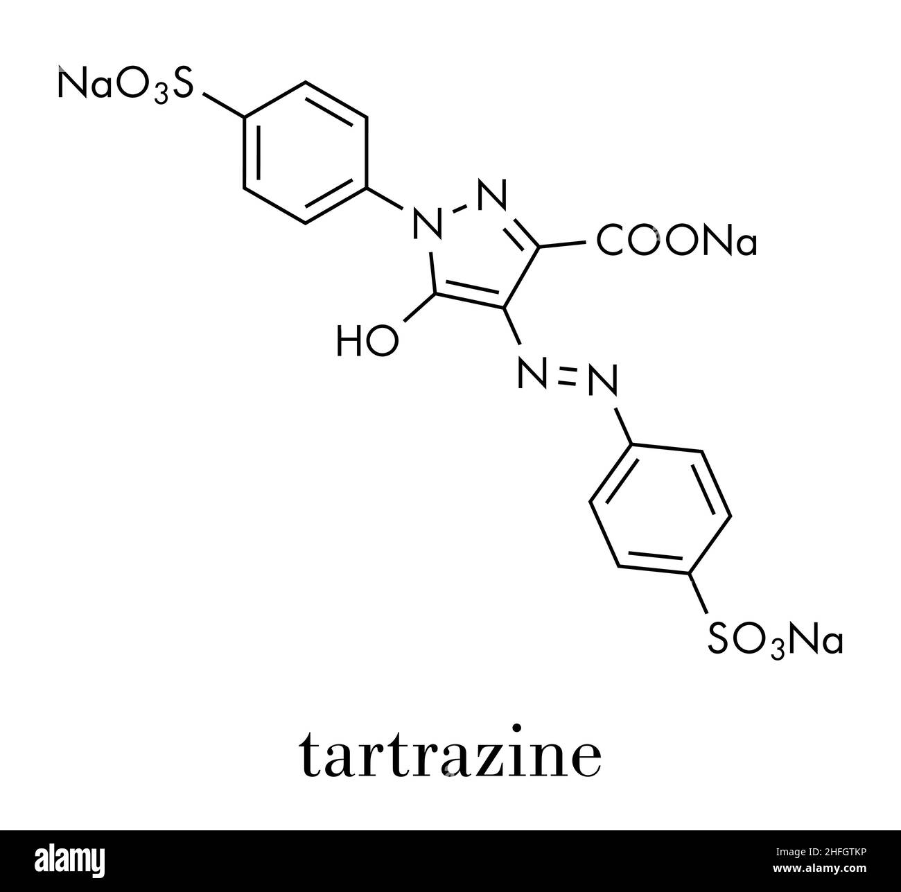 Tartrazine, C16H9N4Na3O9S2