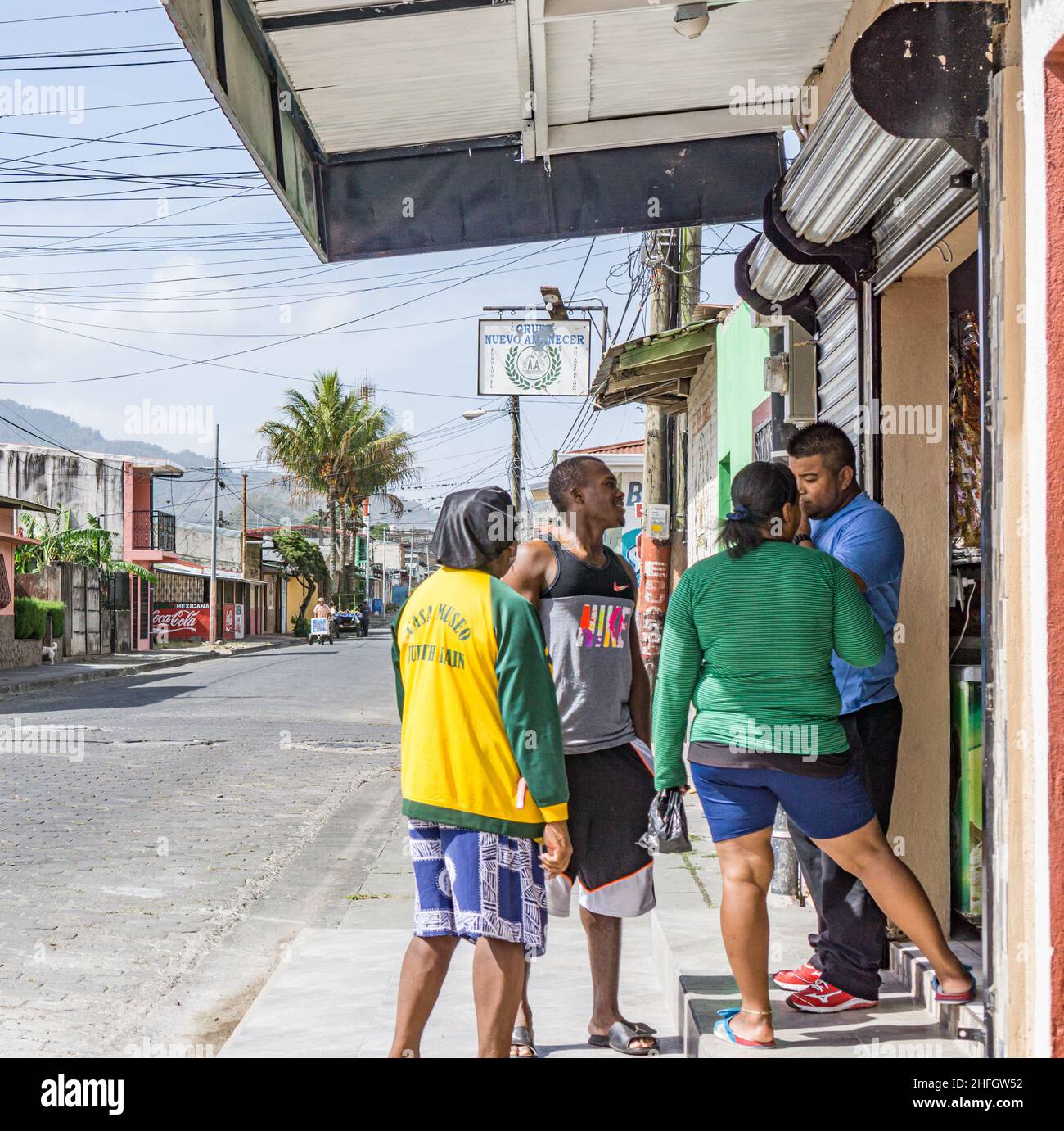 Visitors from the Caribbean Coast were in Jinotega to play baseball. Stock Photo