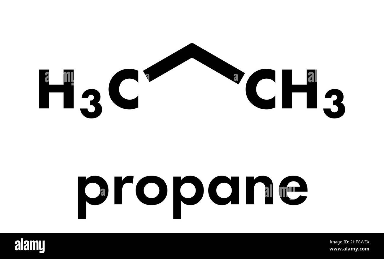 Propane Skeletal Structure