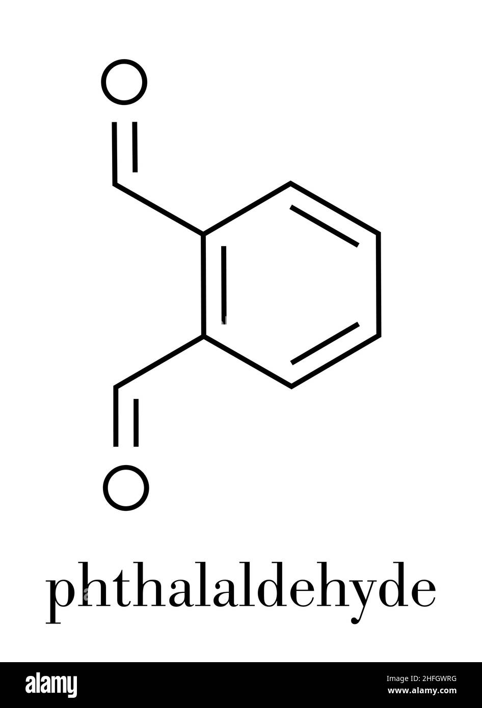 Phthalaldehyde ortho phthalaldehyde Stock Vector Images Alamy