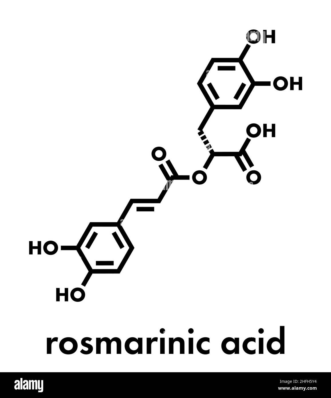 Rosmarinic acid antioxidant Stock Vector Images Alamy