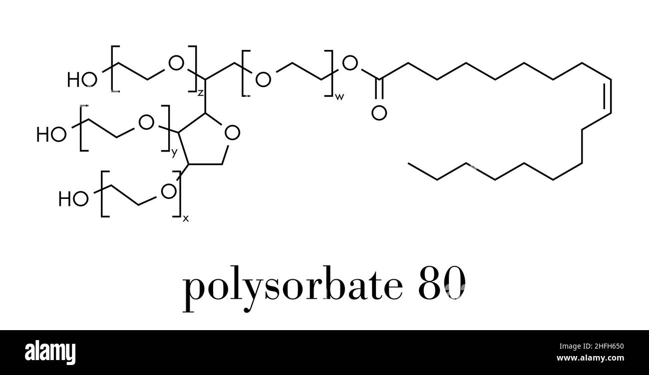 Polysorbate 80 surfactant emulsifier molecule hi-res stock photography and  images - Alamy