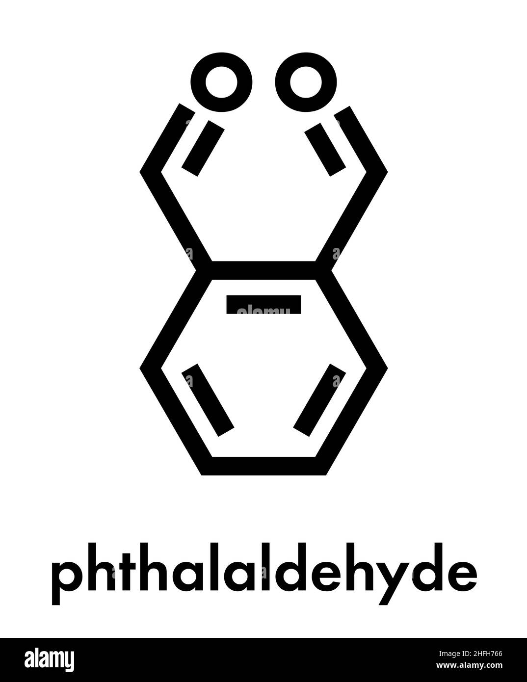 Phthalaldehyde (orthophthalaldehyde, OPA) disinfectant molecule