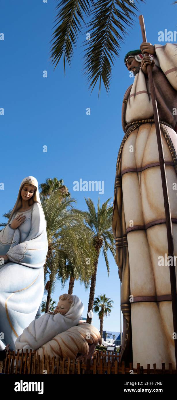 Christmas festivities giant statues in Alicate,Spain Stock Photo Alamy
