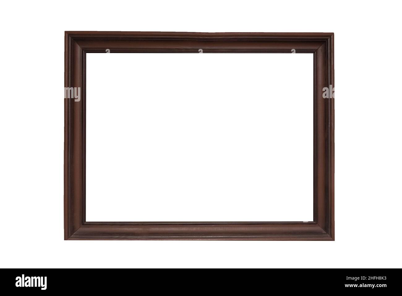 Picture frame empty white clean background blank poster for design and mock up. Stock Photo