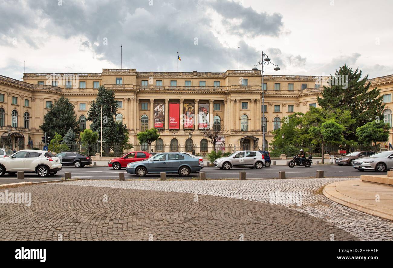 Bucharest, Romania - August 12, 2021: National Art Museum of Romania