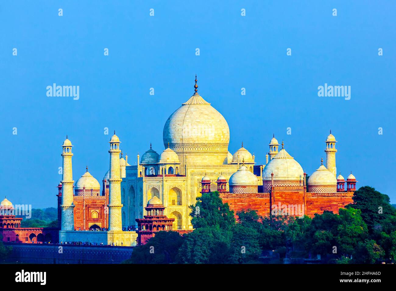 perspective-view-on-taj-mahal-mausoleum-from-red-fort-agra-stock-photo