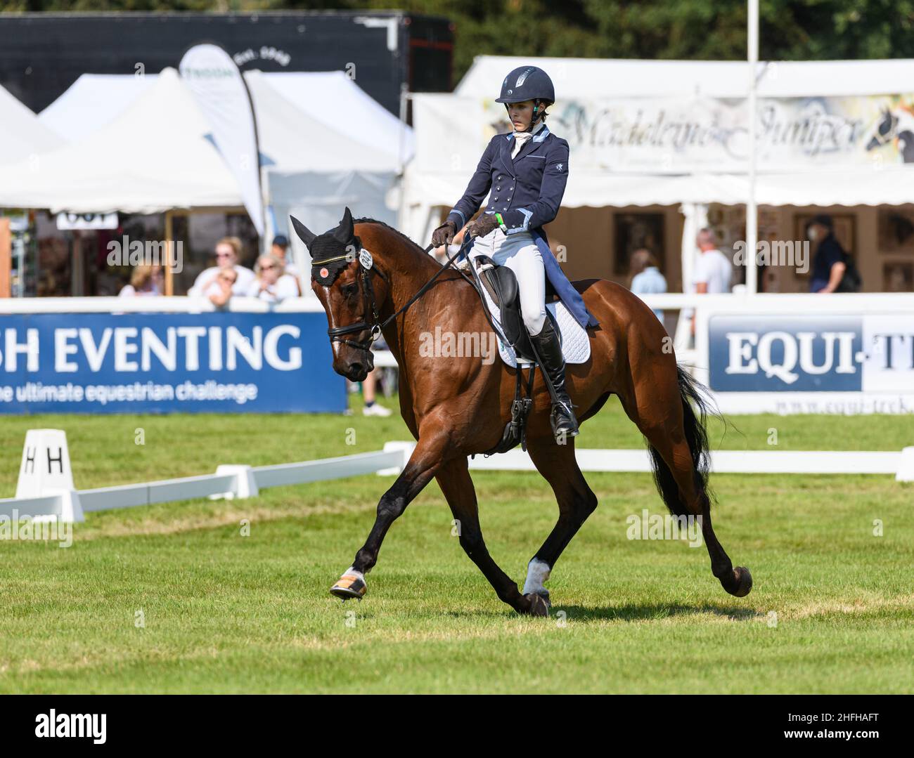 Edie Campbell and FIREBALL F - Blair Castle International Horse Trials 2021, Blair Castle, Scotland Stock Photo