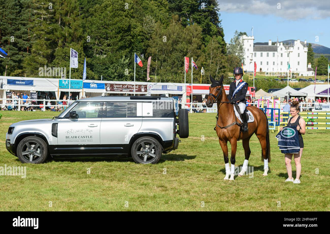 Rosalind Canter and IZILOT DHI - Blair Castle International Horse Trials 2021, Blair Castle, Scotland Stock Photo