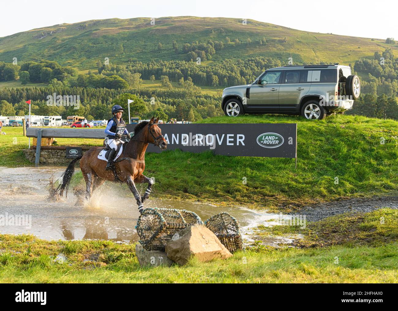 Rosalind Canter and LORDSHIPS GRAFFALO - Blair Castle International Horse Trials 2021, Blair Castle, Scotland Stock Photo