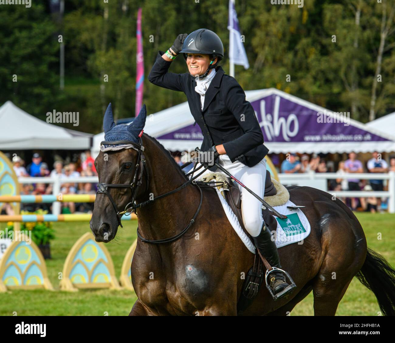 Rosie Fry and TRUE BLUE TOO II - Blair Castle International Horse Trials 2021, Blair Castle, Scotland Stock Photo