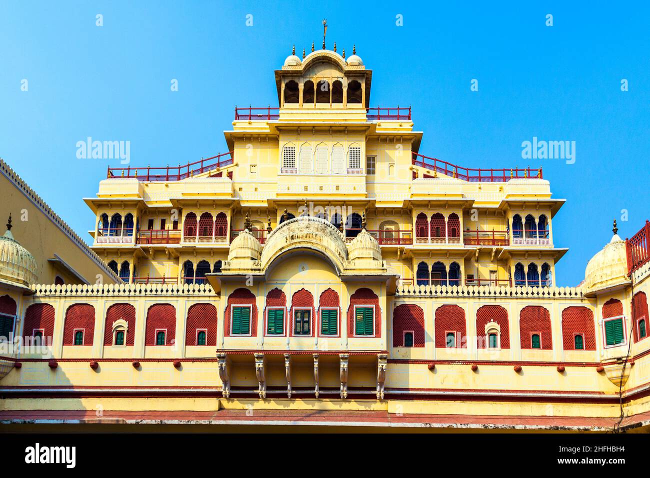 Chandra Mahal in City Palace, Jaipur, India. It was the seat of the ...
