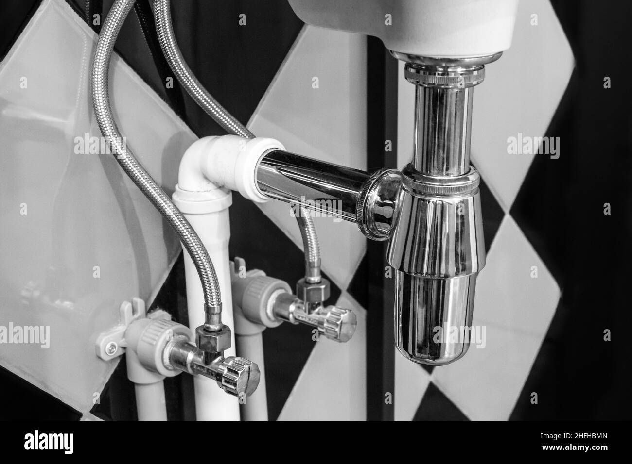 Pvc pipe plumbing system hires stock photography and images Alamy