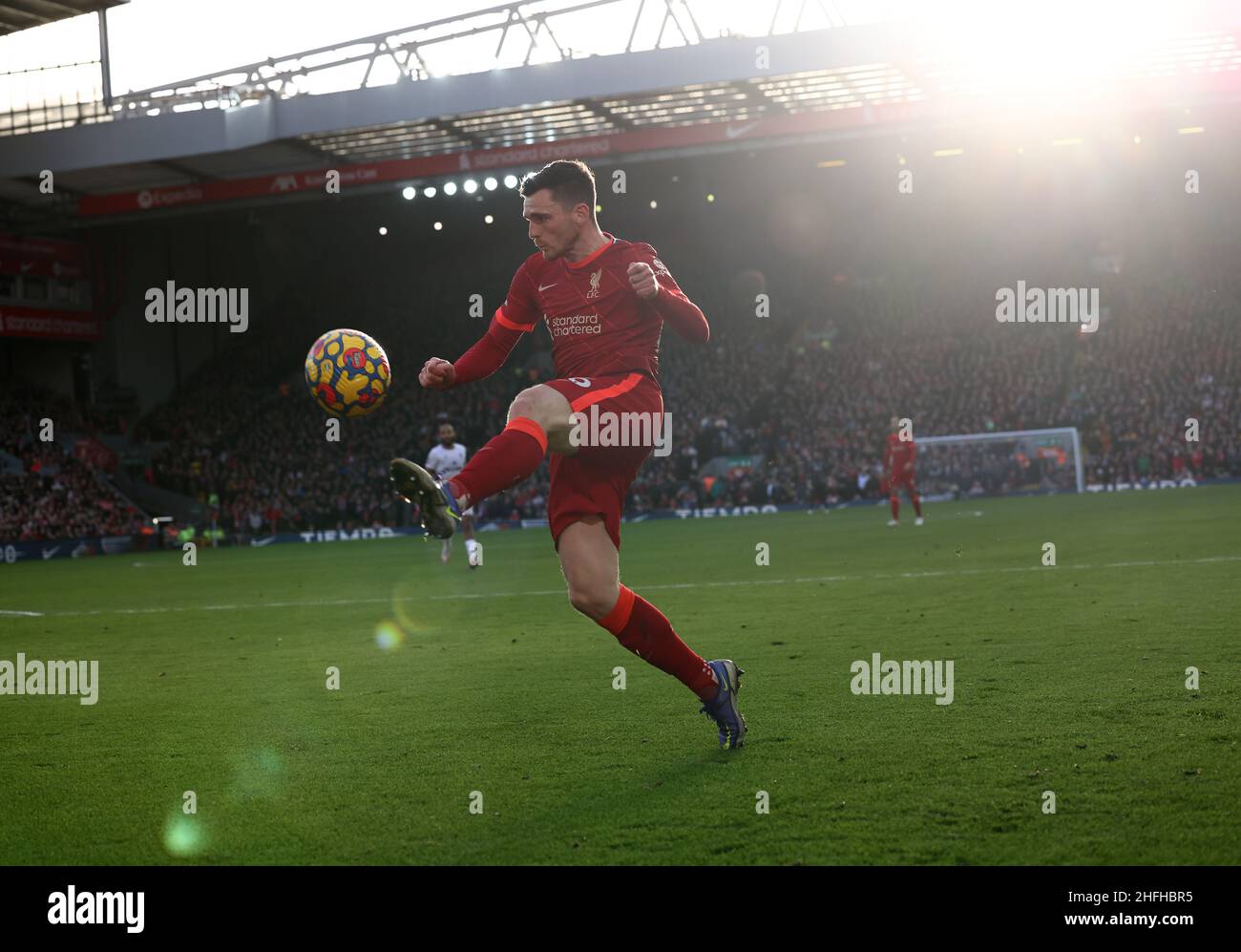Liverpool, England, 16th January 2022.  Andrew Robertson of Liverpool during the Premier League match at Anfield, Liverpool. Picture credit should read: Darren Staples / Sportimage Credit: Sportimage/Alamy Live News Stock Photo