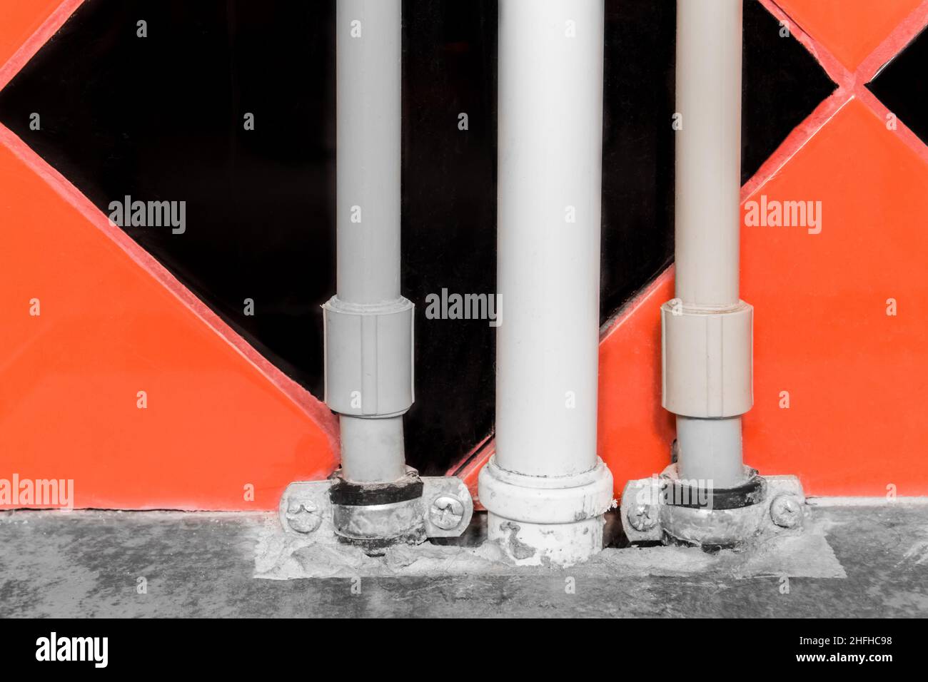 Water Plastic Pipe PVC System Plumbing Tube Pipeline Stock Photo Alamy