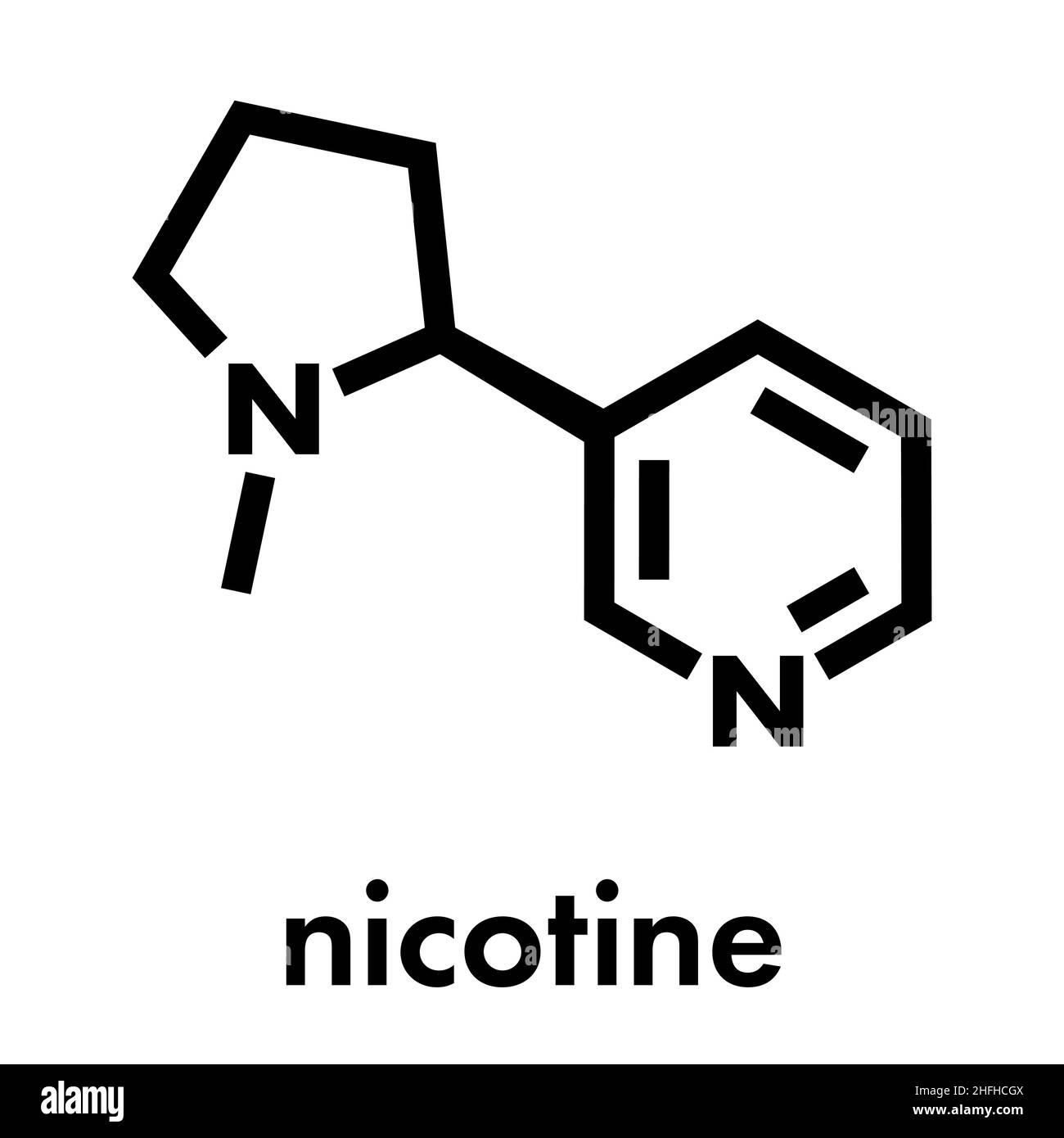 Nicotine Molecule Structure