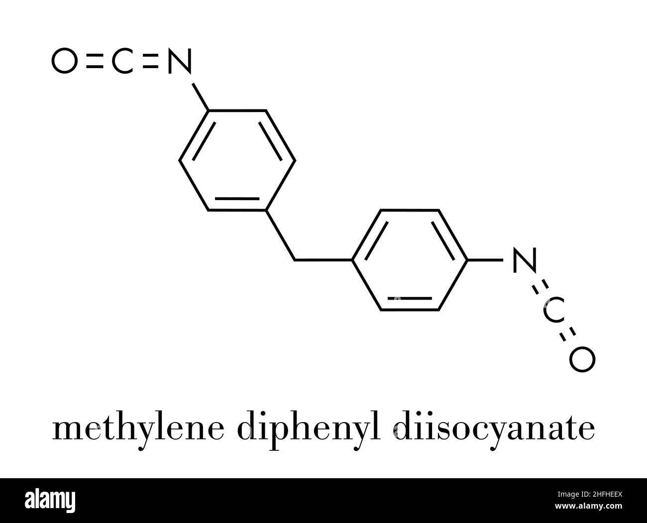 Méthylène Diphényl Diisocyanate Stock Vector Images Alamy