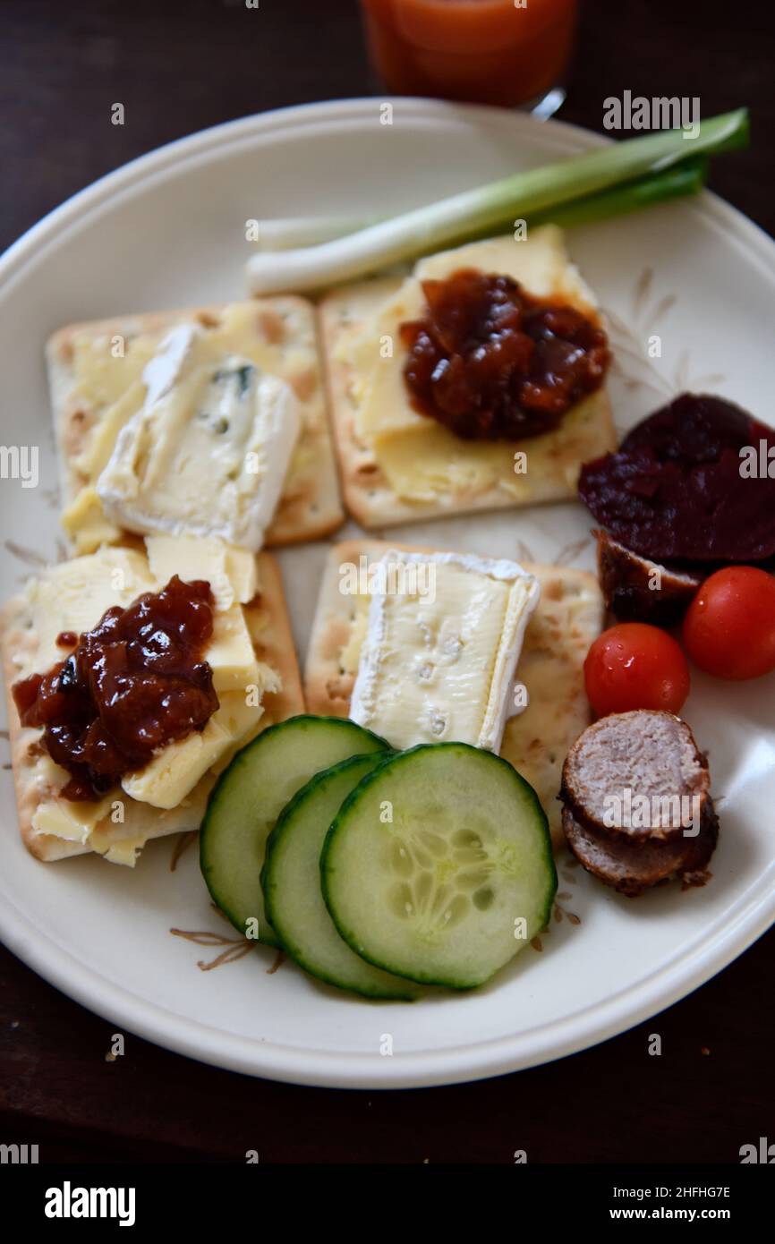 Healthy Lunch Oxfordshire England uk Stock Photo - Alamy