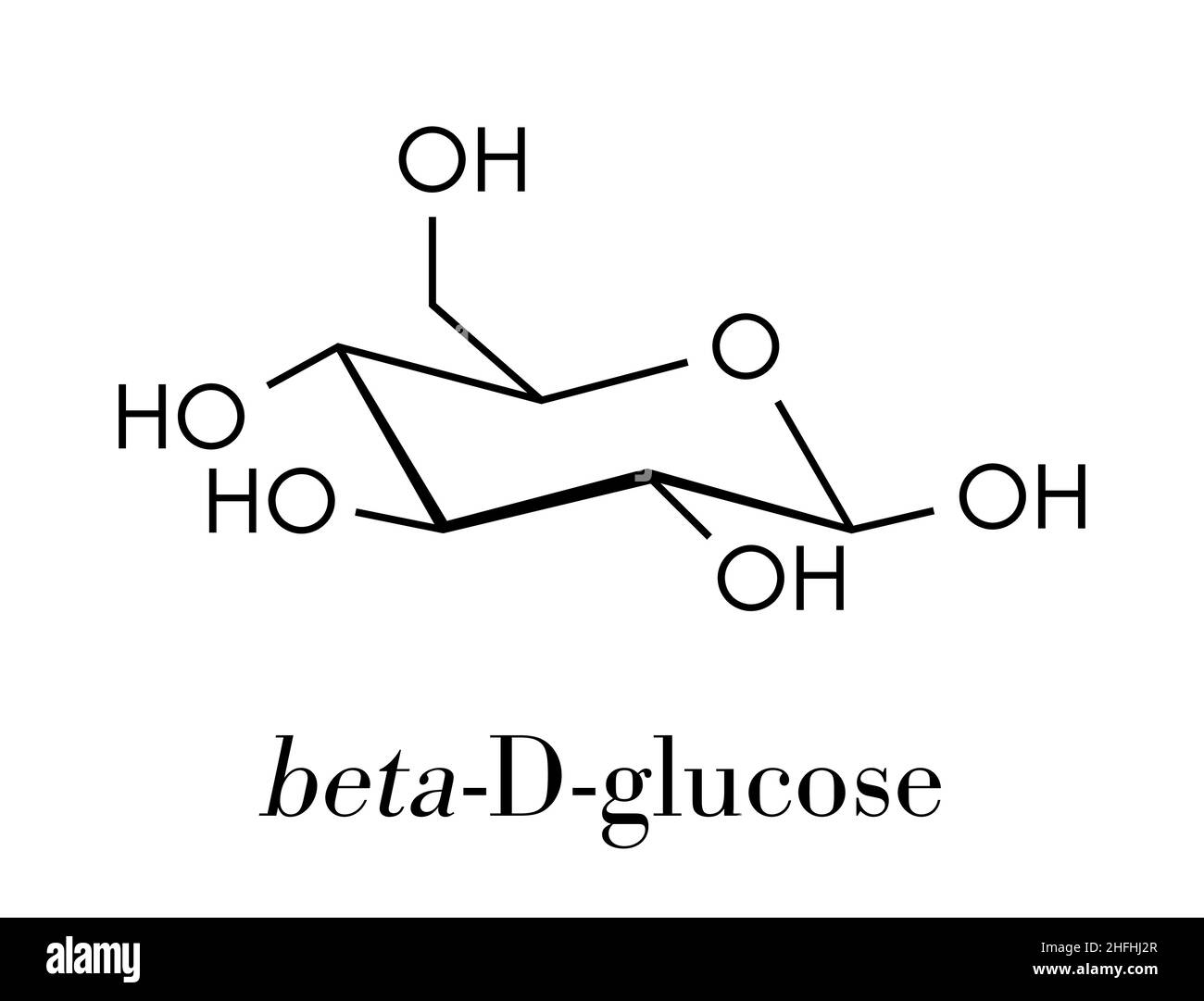 Maltose Disaccharide Chemical Structure Molecular Model