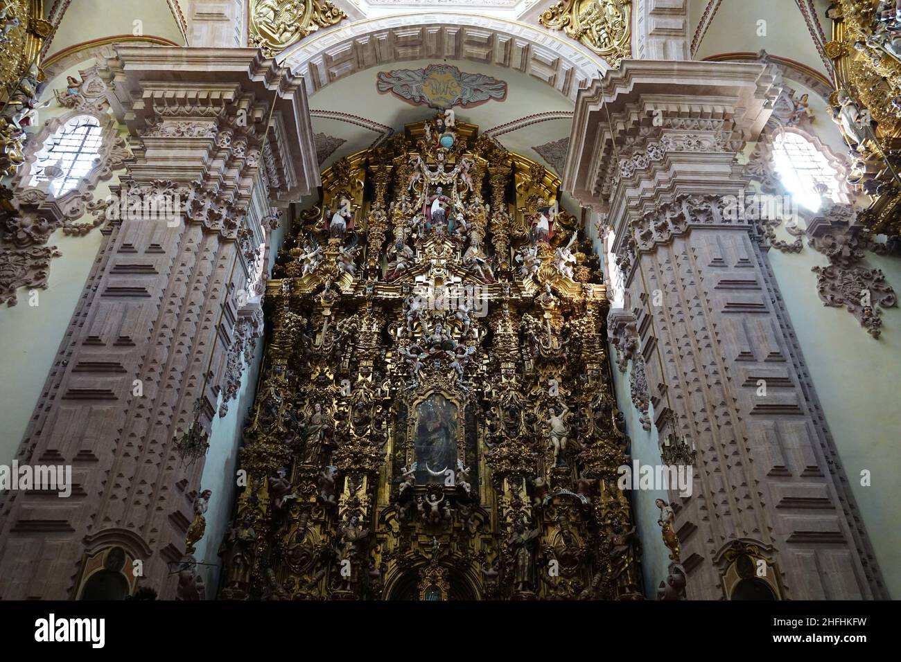 interior, New Spanish baroque Church of Santa Prisca (Templo de Santa ...