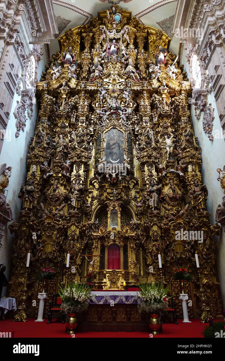 interior, New Spanish baroque Church of Santa Prisca (Templo de Santa Prisca),  Taxco de Alarcon, state of Guerrero, Mexico, North America Stock Photo -  Alamy