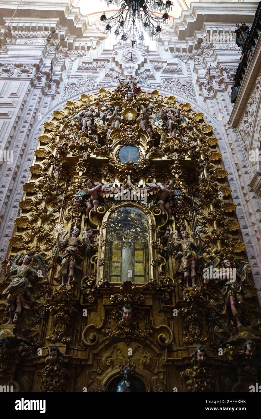 interior, New Spanish baroque Church of Santa Prisca (Templo de Santa ...