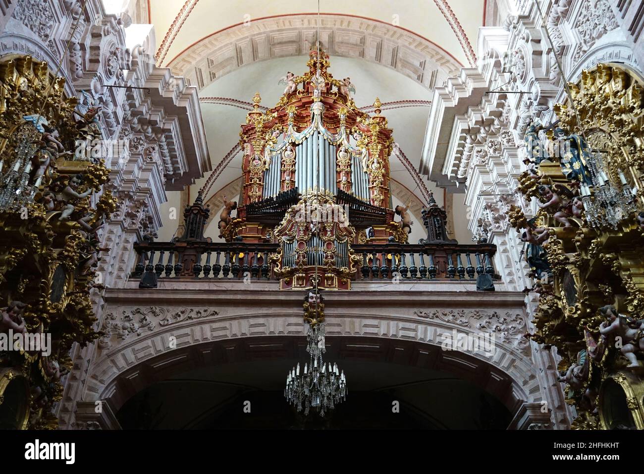 interior, New Spanish baroque Church of Santa Prisca (Templo de Santa ...