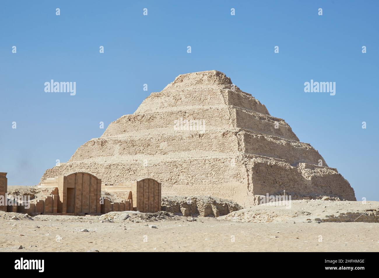 A View of the Step Pyramid of Djoser, Saqqara Stock Photo - Alamy
