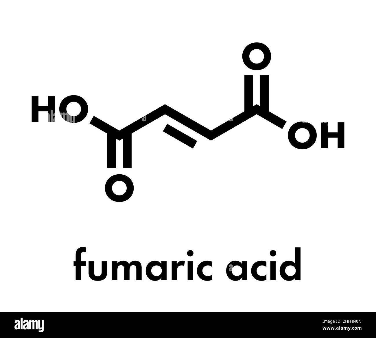 Fumaric acid molecule Stock Vector Images Alamy