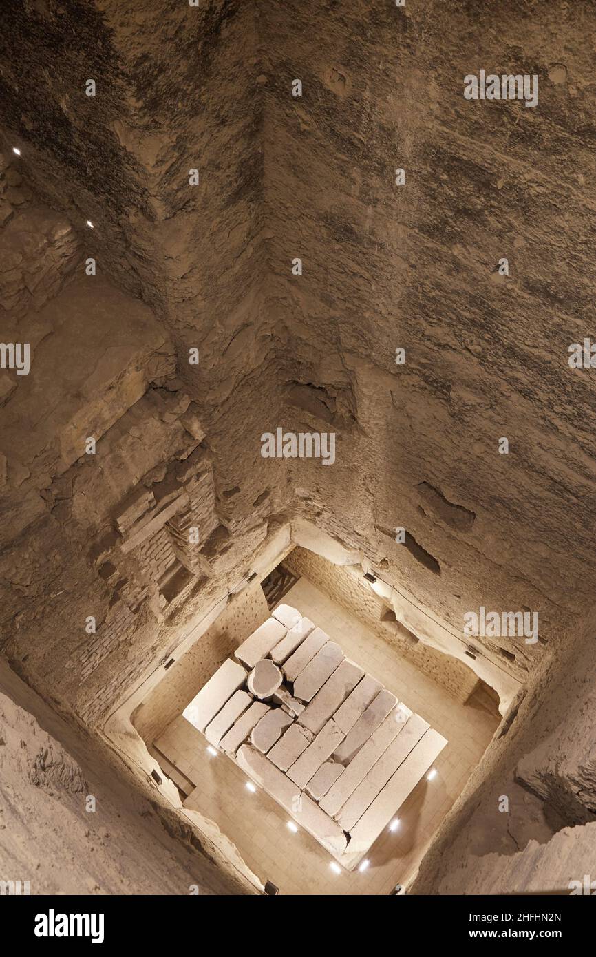 Inside the Step Pyramid of Djoser, Saqqara, Egypt Stock Photo - Alamy
