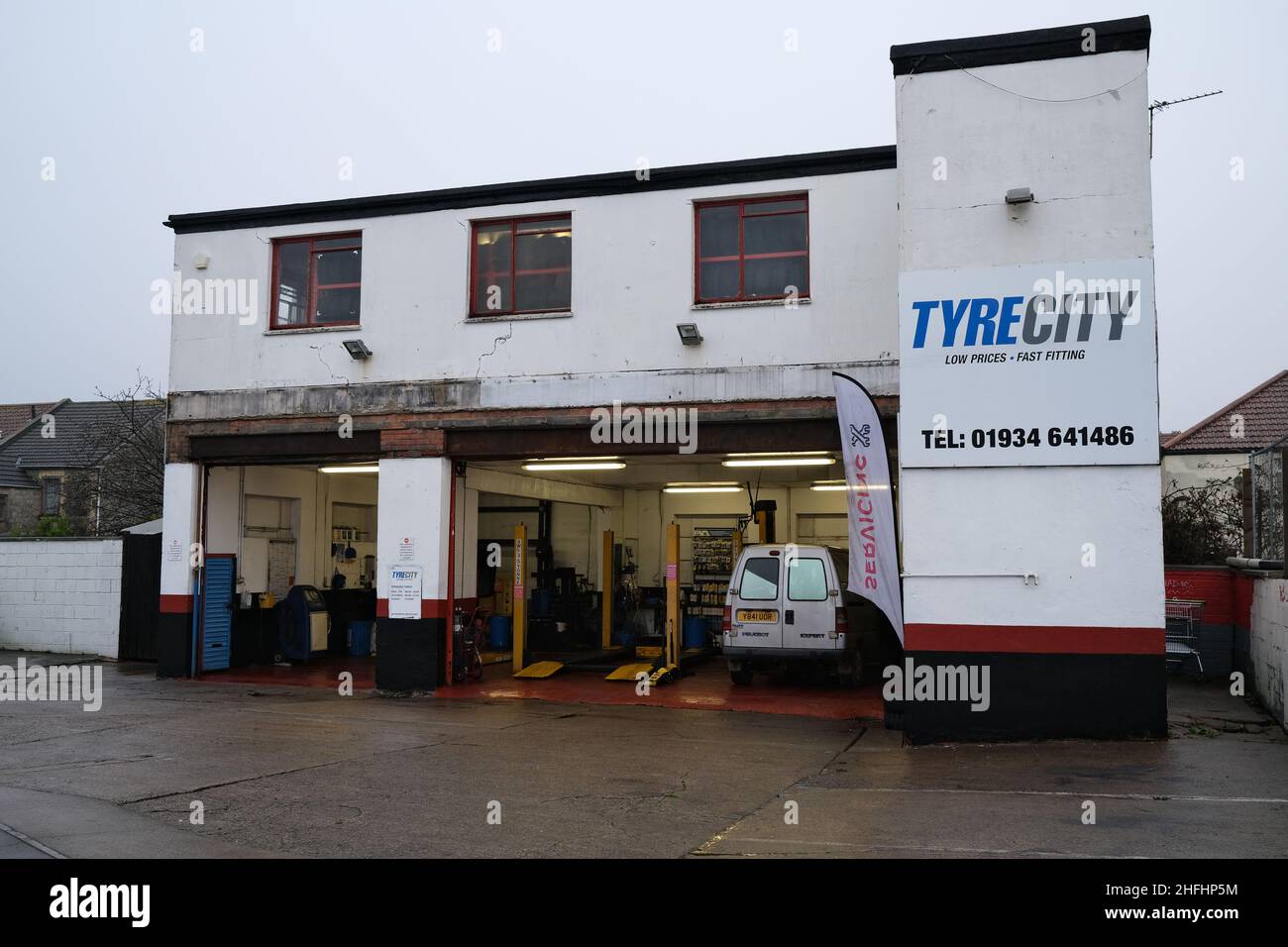 January 2022 Tyre City a retail business's in Weston Super Mare