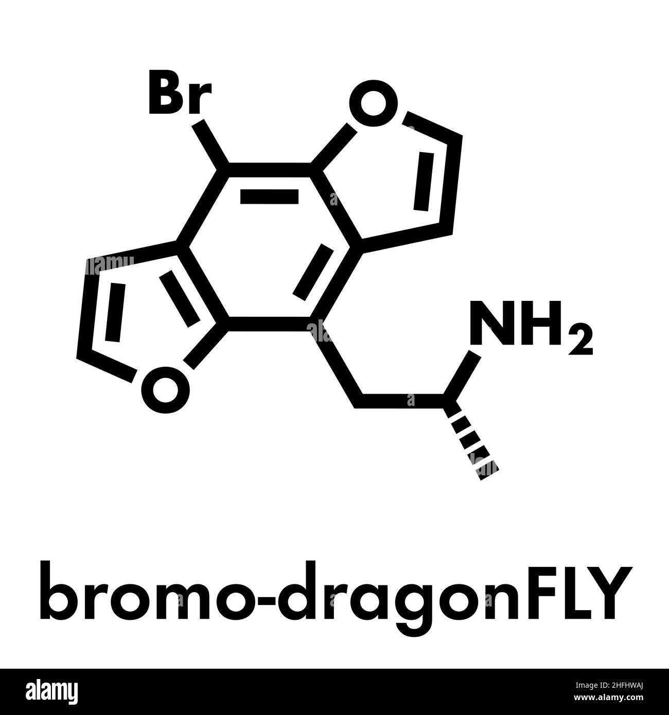 Bromo dragonfly hallucinogenic drug molecule Stock Vector Images Alamy